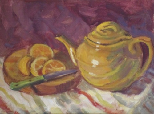 Yellow Teapot 
From “The Teapot Project”
Sold